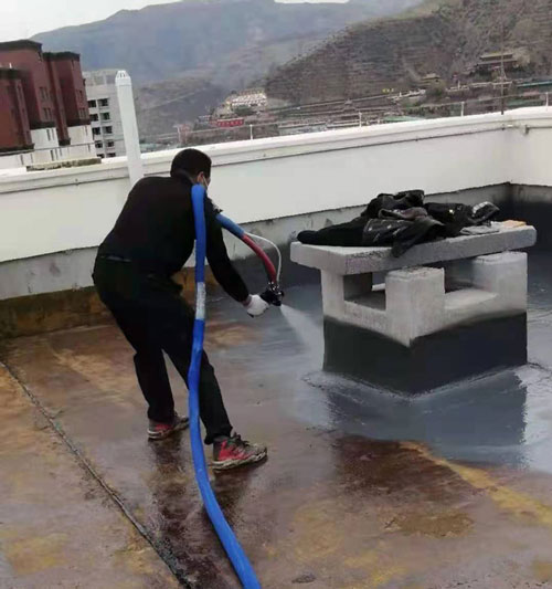 屋頂防水防護(hù)聚脲噴涂案例